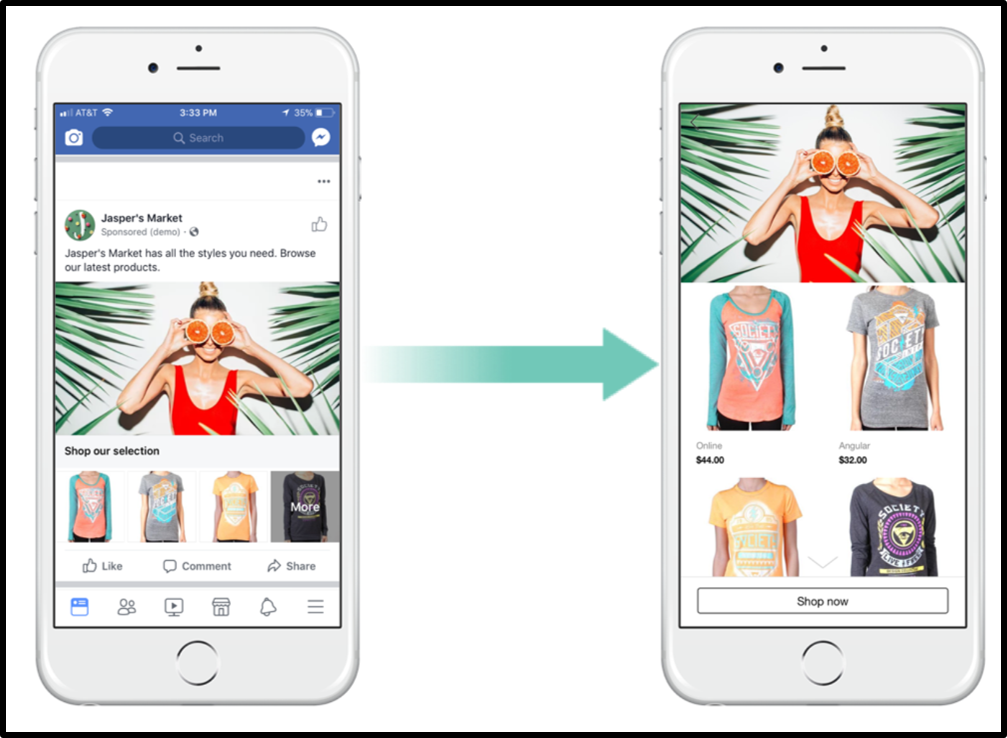 Facebook コレクション広告①