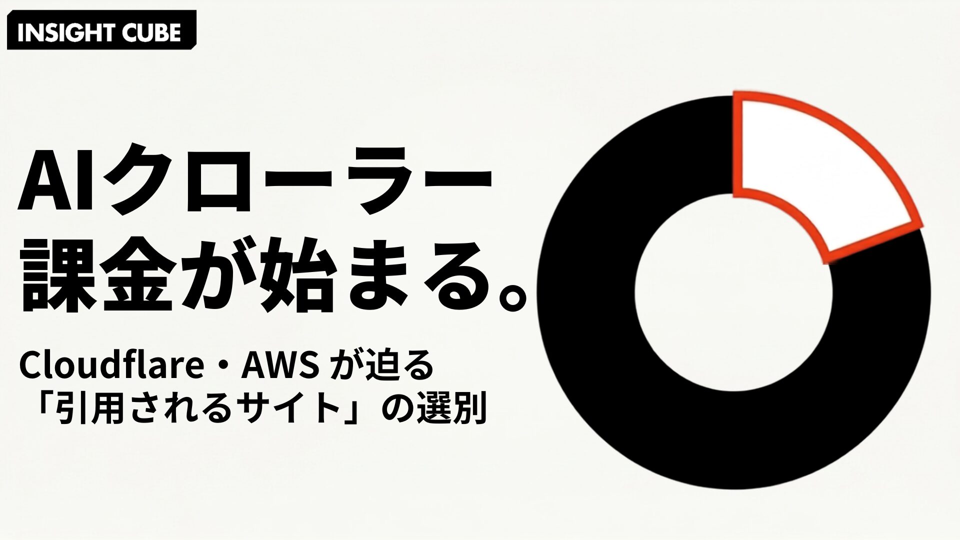 「AI クローラー課金」とは何か|Cloudflare・AWS が迫る「引用されるサイト」の選別