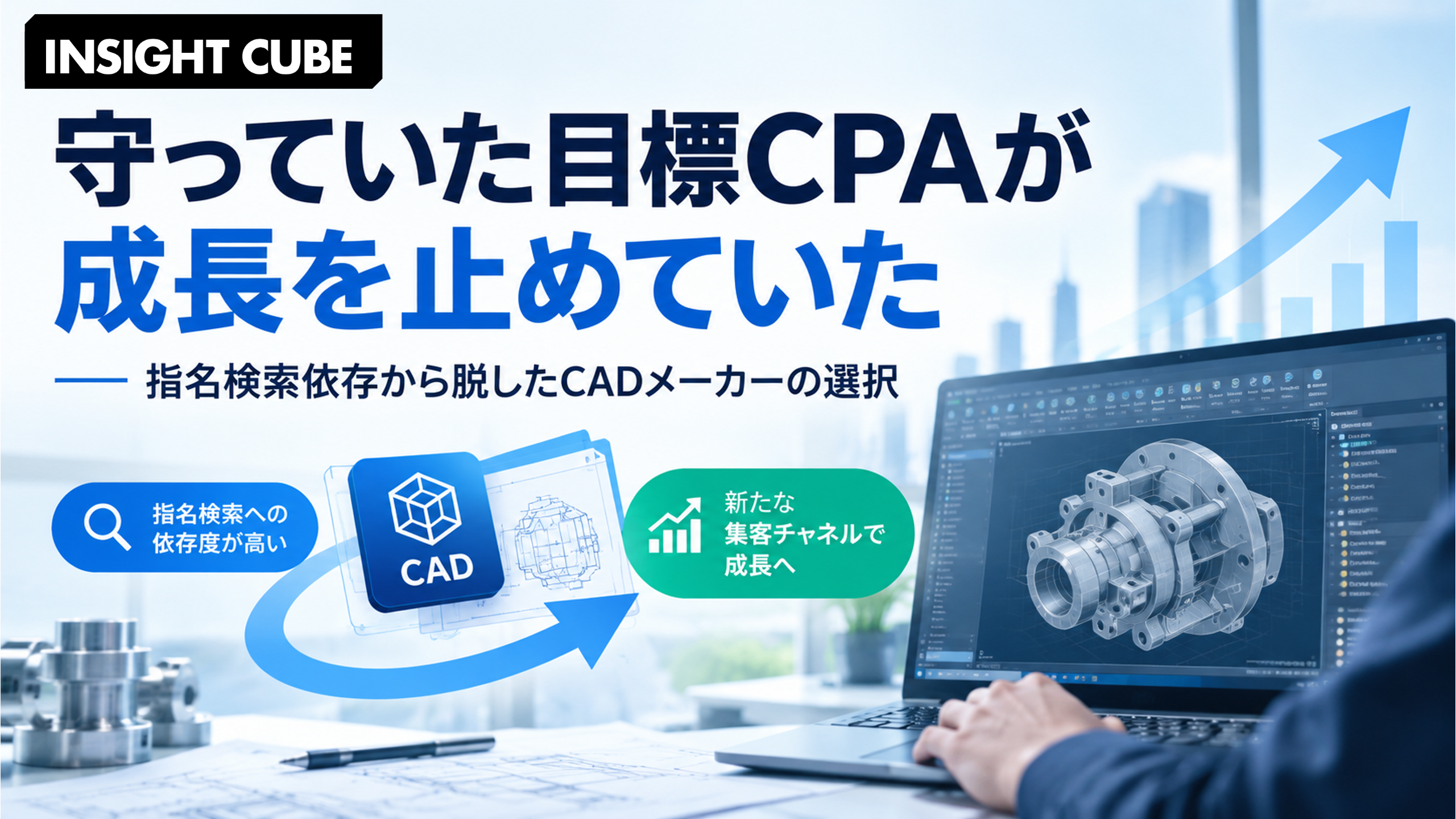 守っていた目標 CPA が成長を止めていた|指名検索依存から脱した CAD メーカーの選択